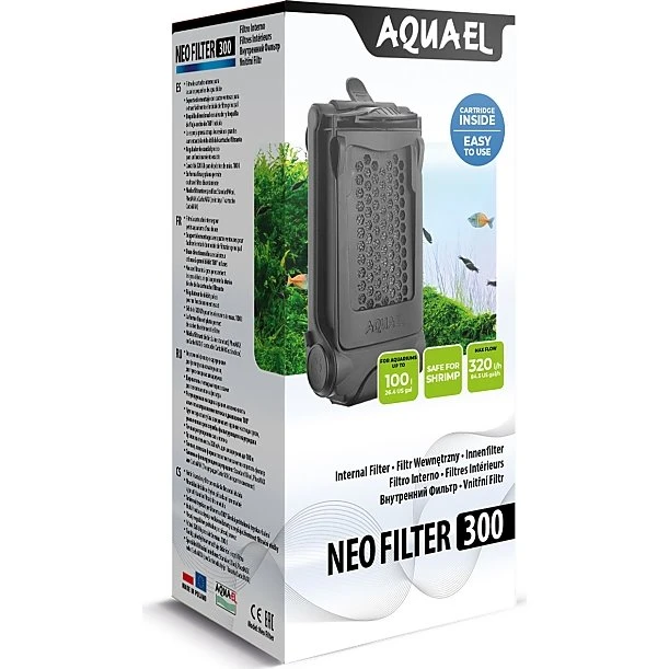Aquael Neo 300 - Filtro Interno 320 l/h per Acquari fino a 100 L
