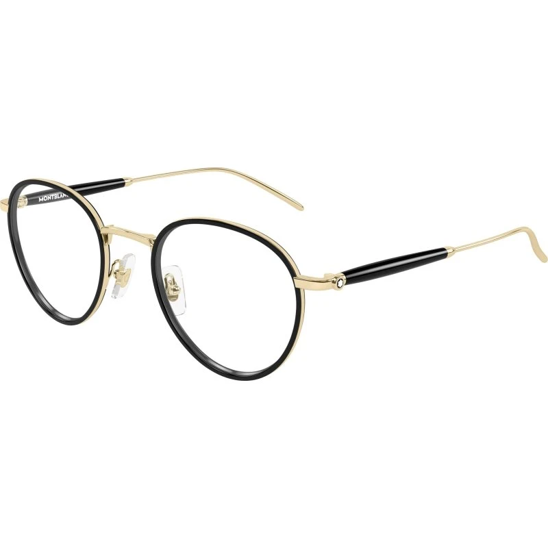 Montblanc MB0442O 001 Occhiali da Vista Uomo Metallo Oro Rotondi