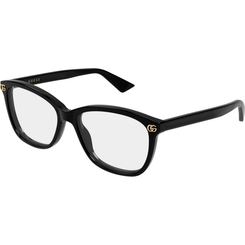 Gucci GG2113O 006 Montature da Vista Squadrate in Acetato Nero