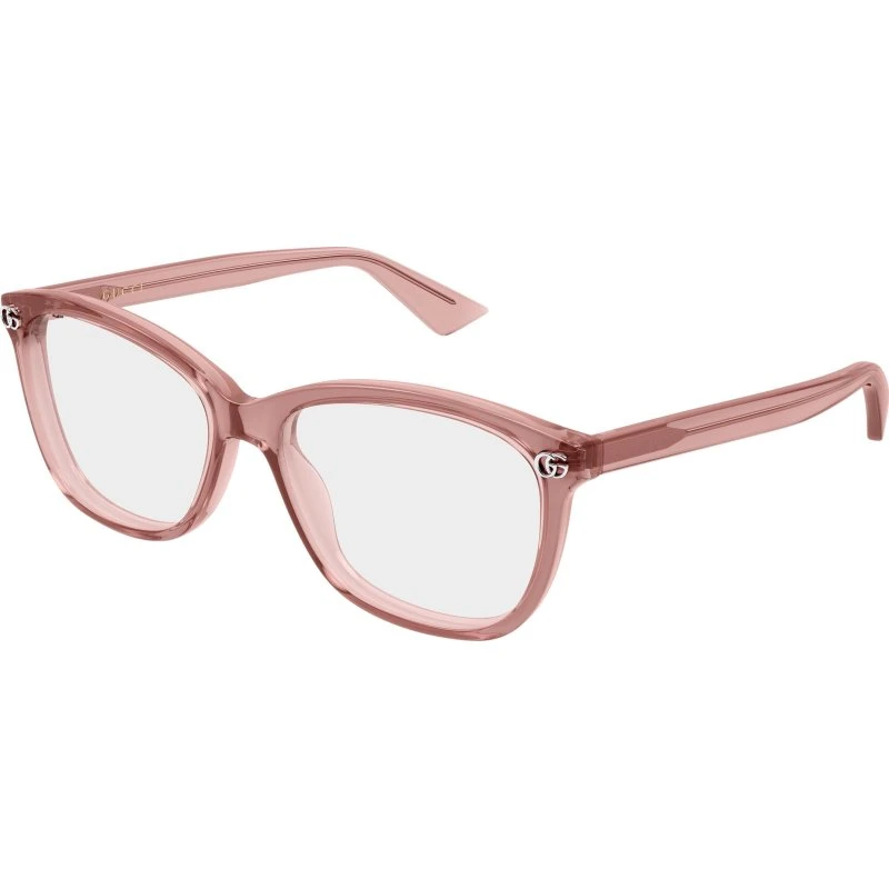 Gucci GG2113O 008 Montatura da Vista Squadrata Rosa Trasparente