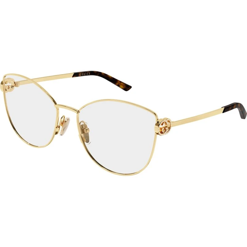 Gucci GG2049O 002 Occhiali da Vista Donna Farfalla Oro