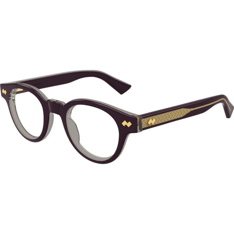 Bottega Veneta BV1443O 004 Montatura da Vista Acetato Viola Trasparente