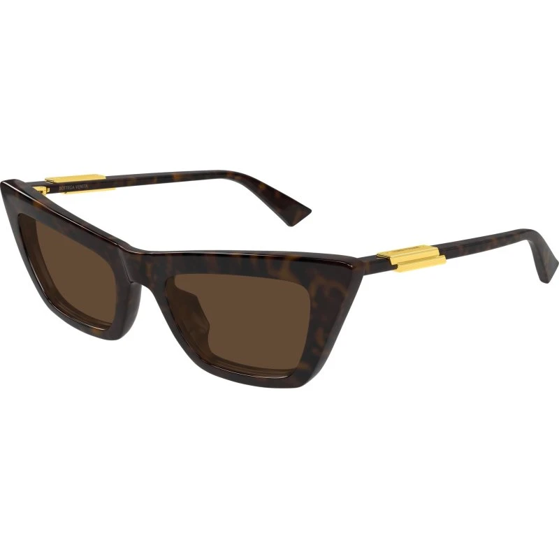 Bottega Veneta BV1446S 002 Occhiali da Sole Cat Eye Havana