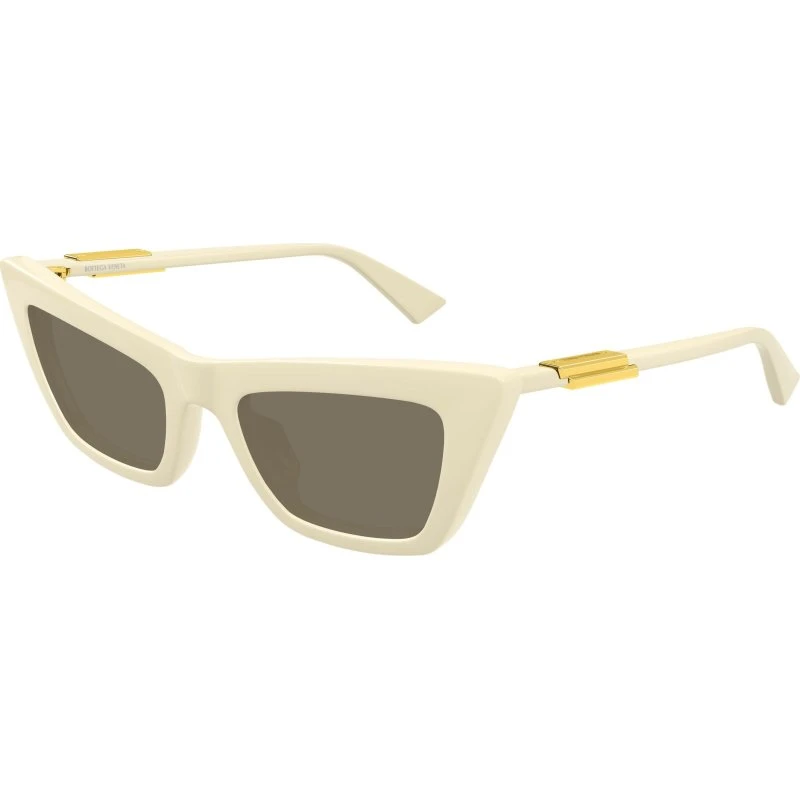 Bottega Veneta BV1446S 004 Occhiali da Sole Cat Eye Beige