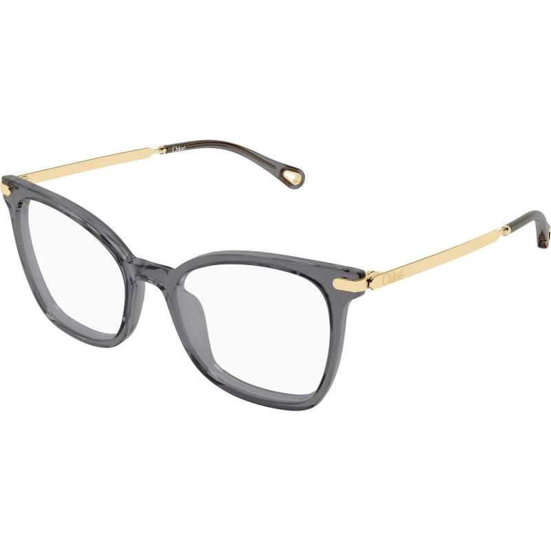 Chloé CH0360O 001 Montature da Vista Squadrate in Acetato Grigio
