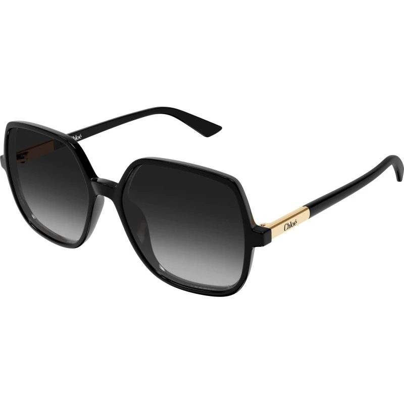 Chloé CH0362S 001 Occhiali da Sole Geometrici in Acetato Nero