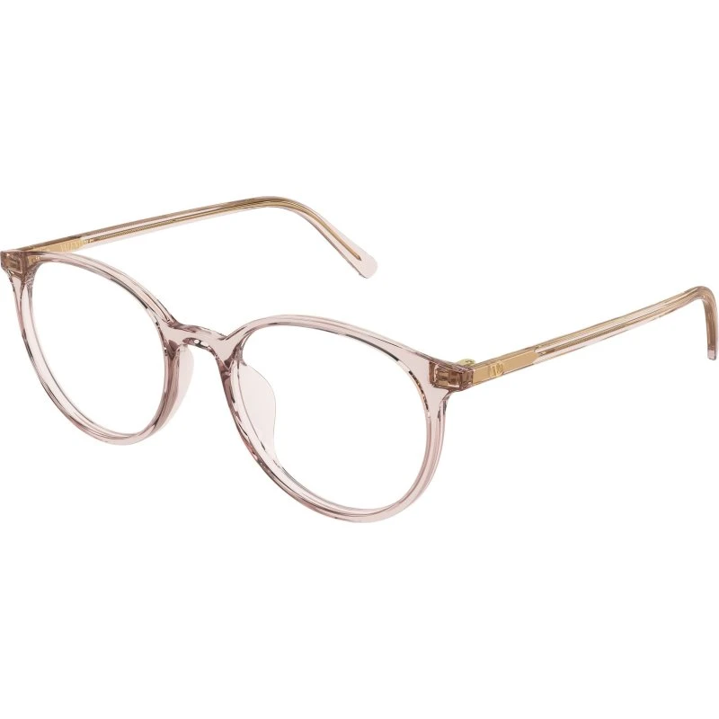 Valentino VG0041OK 004 Montature da Vista Rotonde Rosa Trasparente