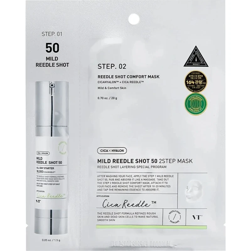VT Cosmetics Mild Reedle Shot 50 2-Step Mask