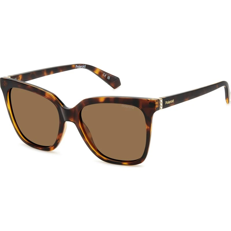 Polaroid Donna PLD 4155/S/X Occhiali da Sole Squadrati Havana