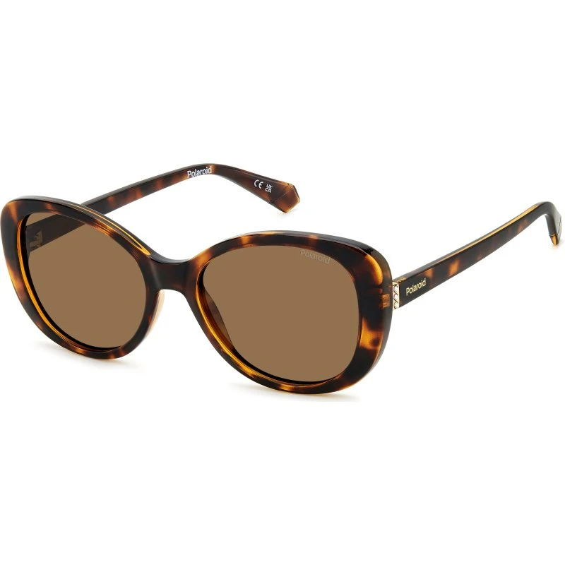 Polaroid Donna PLD 4154/S/X Occhiali da Sole Farfalla Havana
