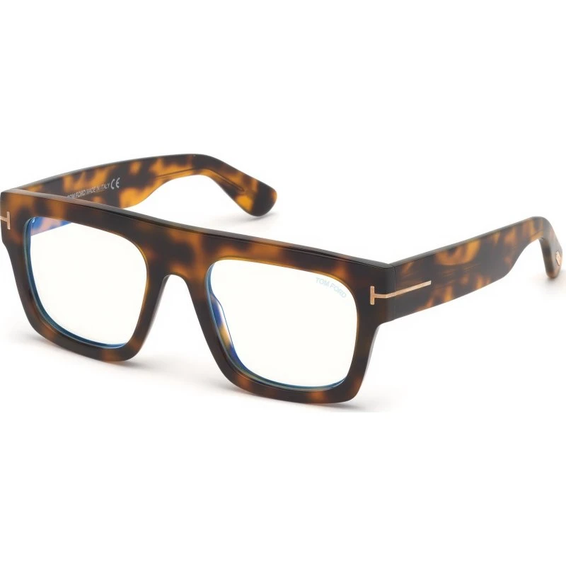 Tom Ford FT5634-B 056 Occhiali da Vista Geometrici Avana