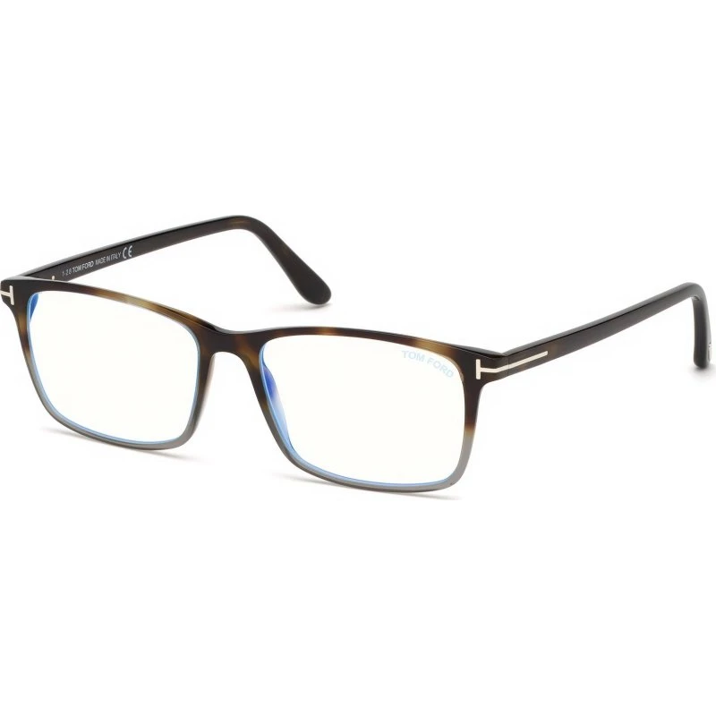 Tom Ford FT5584-B 056 Montature Vista Acetato Havana Squadrata