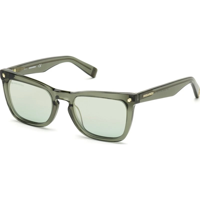 Dsquared2 DQ0340 CAT Occhiali da Sole Squadrati Verdi Specchiati