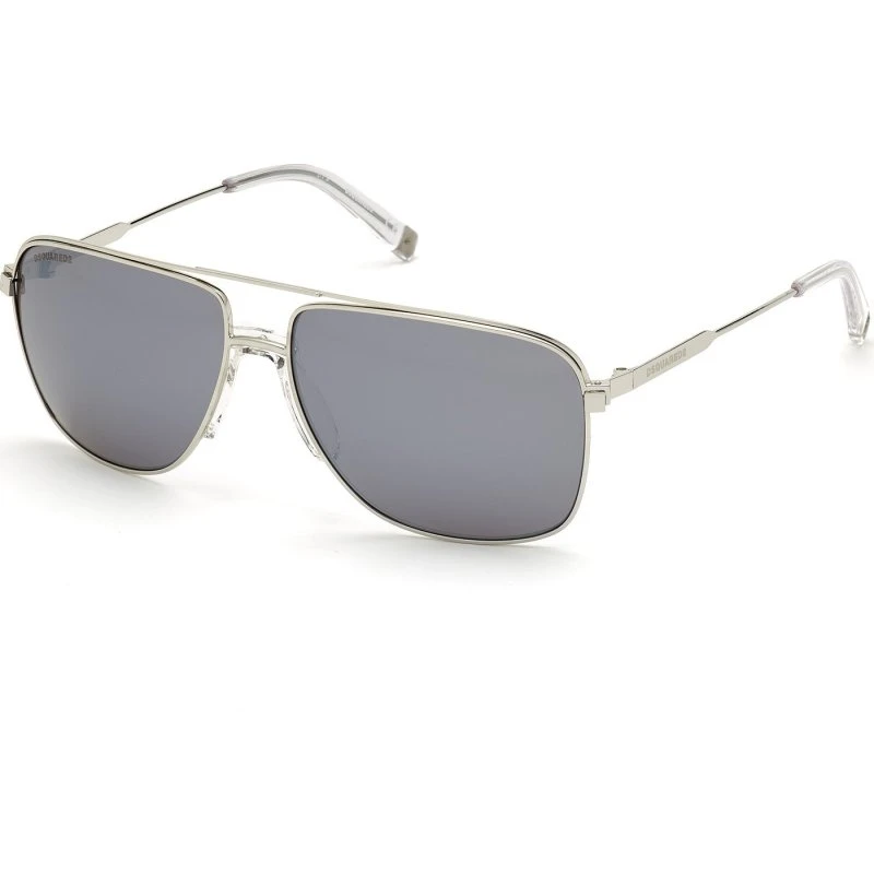 Dsquared2 DQ0342 BARNEY 16C Occhiali da Sole Uomo Metallo Palladio