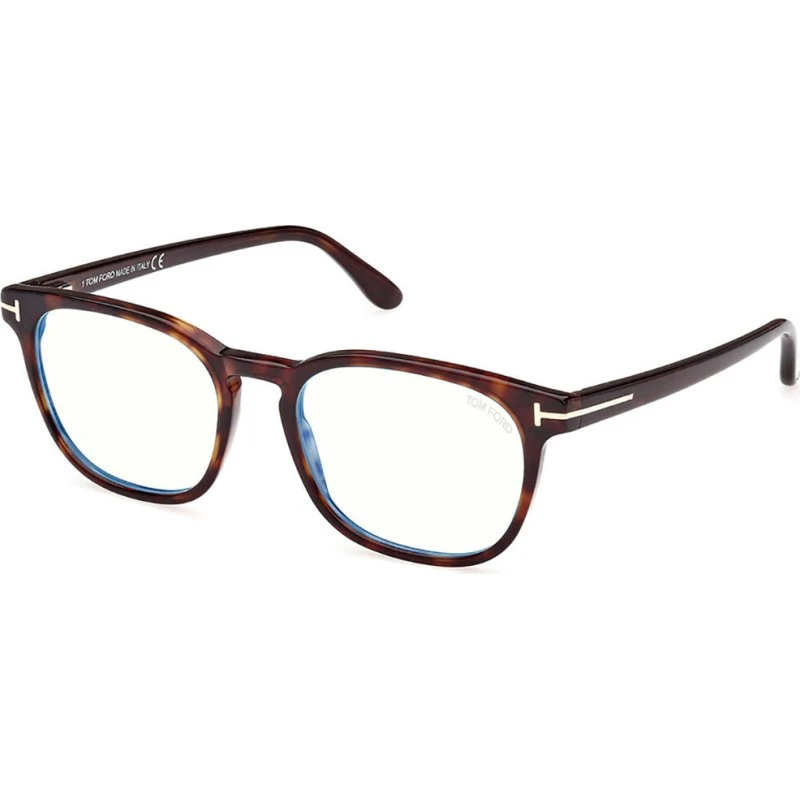 Tom Ford FT5868-B 052 Montature da Vista Quadrata Havana Scuro