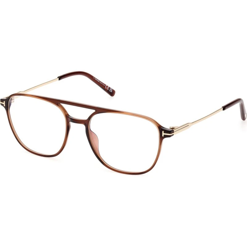 Tom Ford FT5874-B 048 Montature da Vista Pilot Marrone