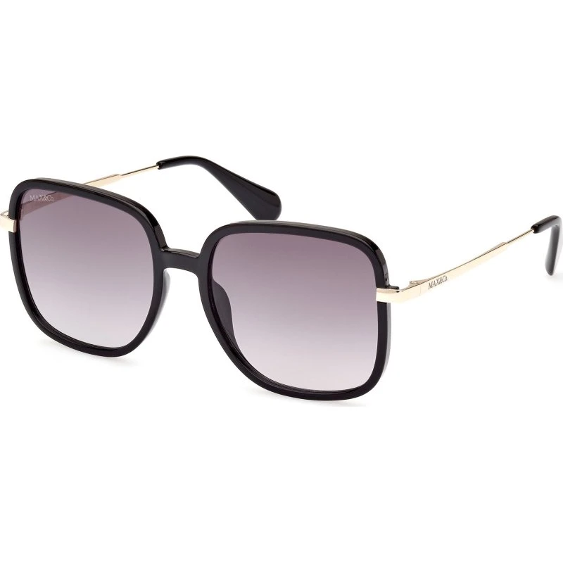 MAX&Co Occhiali da Sole MO0083 01B Nero Fumo Squadrati
