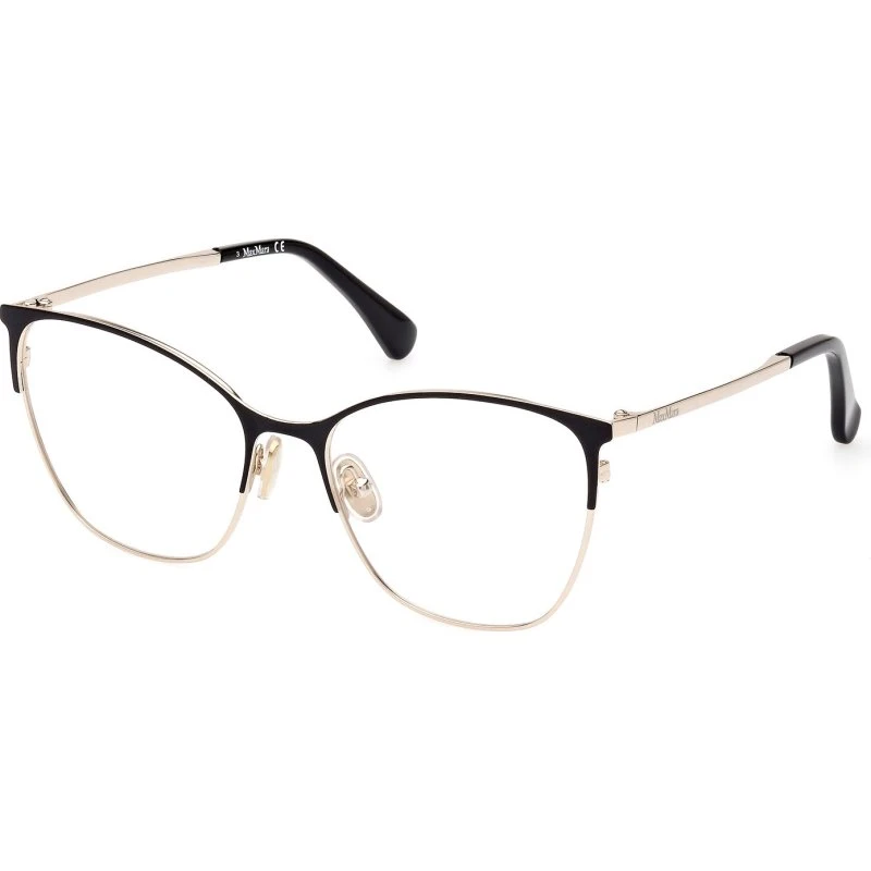 Max Mara MM5104 005 Montature da Vista Cat Eye in Metallo Nero