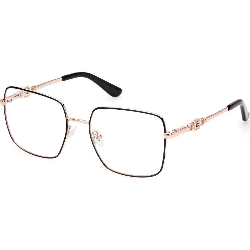 Guess GU2953 005 Occhiali da Vista Quadrati in Metallo Nero