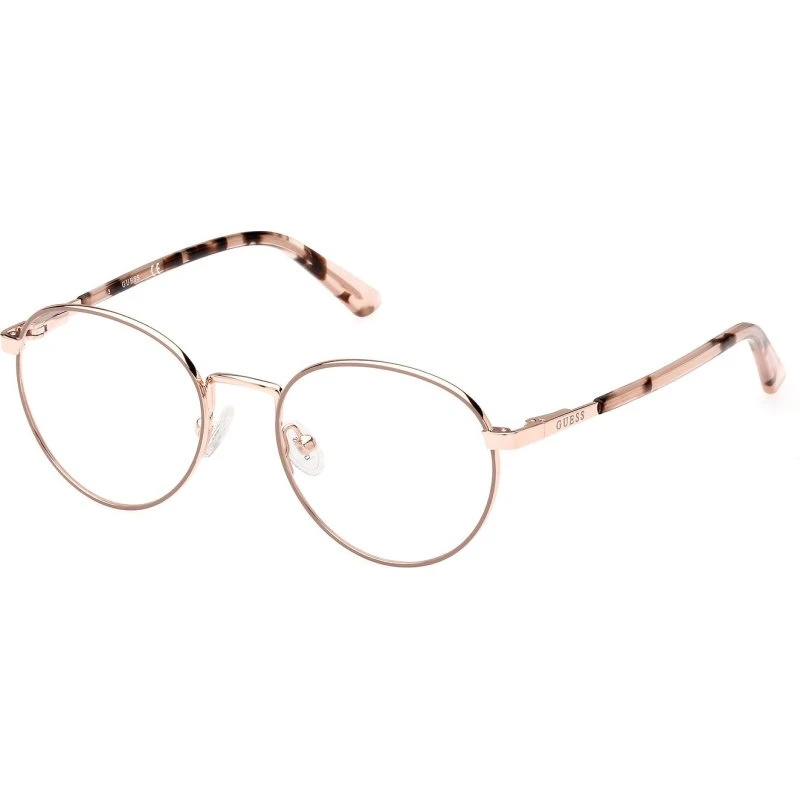 Guess GU8274 059 Montatura Occhiali da Vista Rotonda Beige
