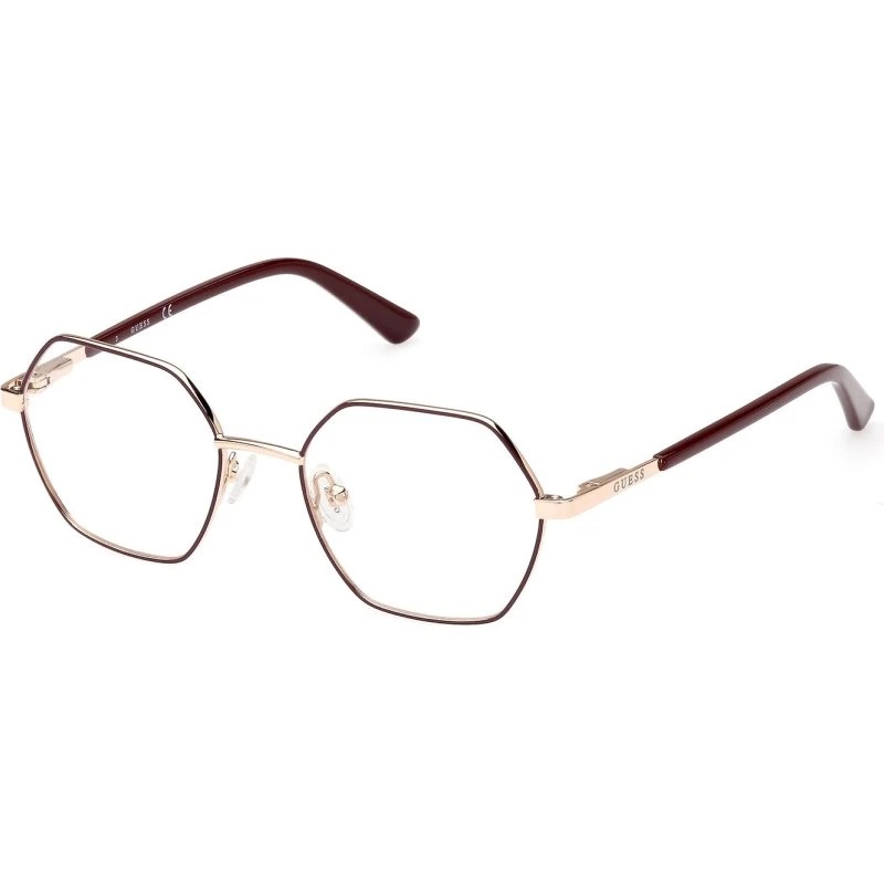 Guess GU8275 032 Occhiali da Vista Geometrici in Alluminio Oro