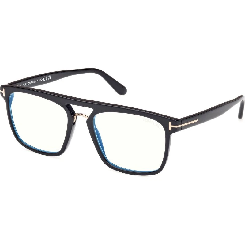Tom Ford FT5942-B 001 Montatura Occhiali da Vista Quadrata Nera