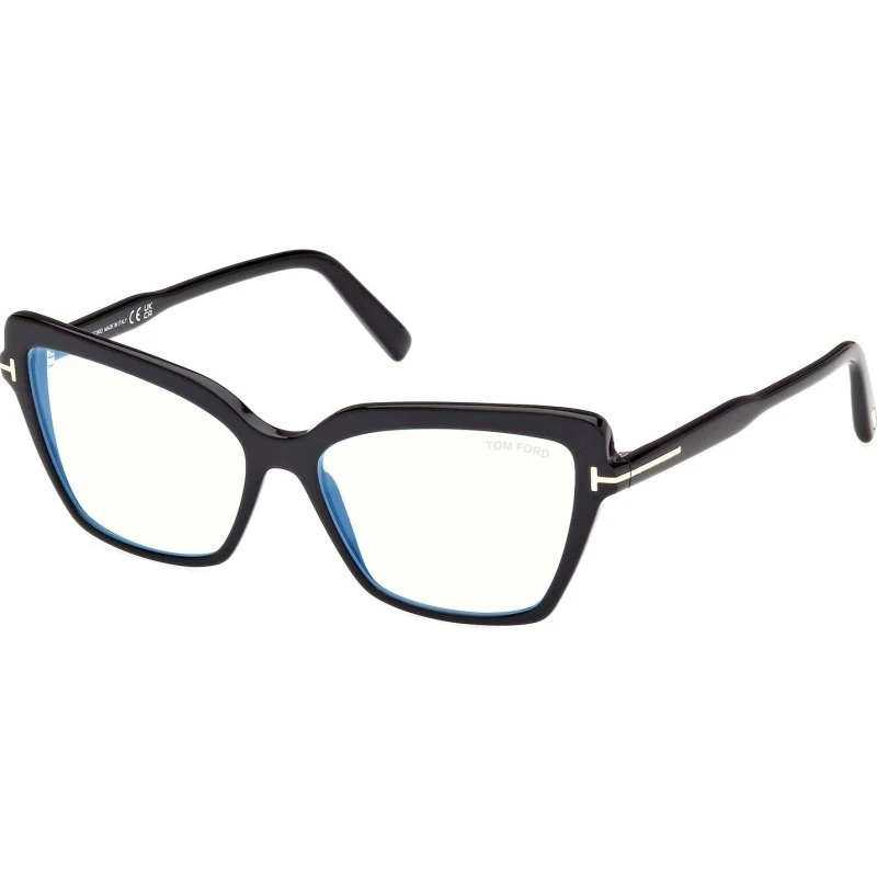TOM FORD Montature da vista FT5948-B 001 Cat Eye Nero