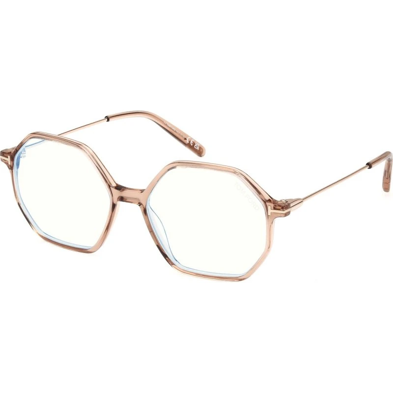 TOM FORD FT5952-B 045 Occhiali da Vista Geometrici Marrone