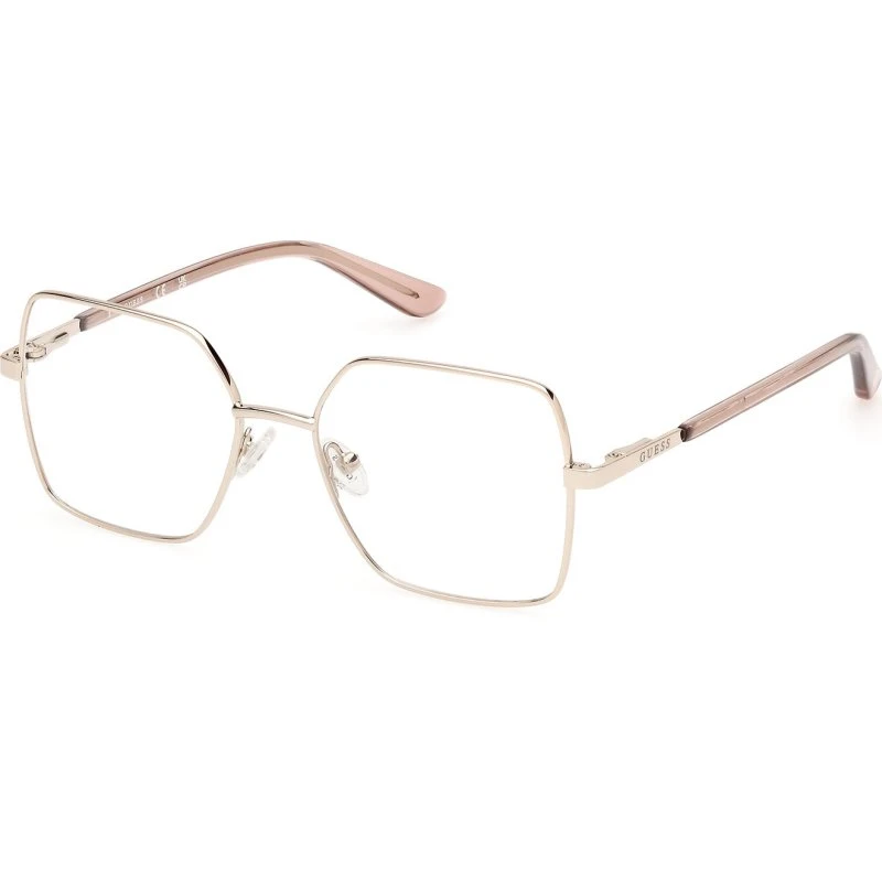 Guess GU8288 033 Occhiali da Vista Squadrati in Metallo Oro