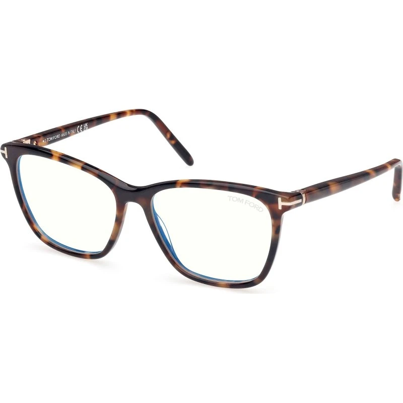TOM FORD Donna FT5989-B 052 Montatura Vista Acetato Havana