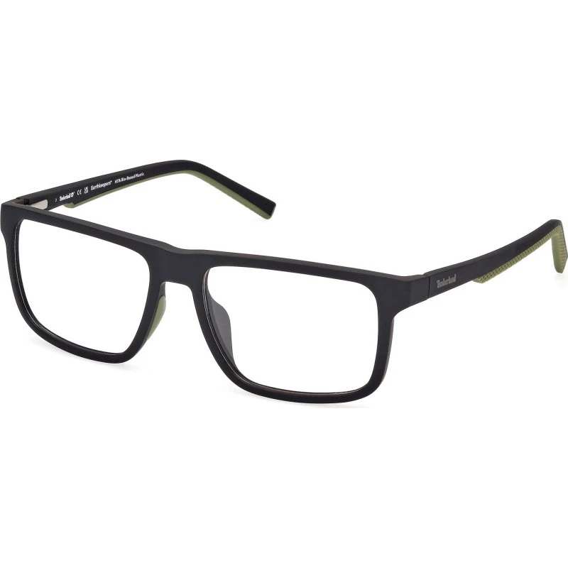 Timberland Uomo TB50029-H 002 Montature da Vista Squadrate Nere