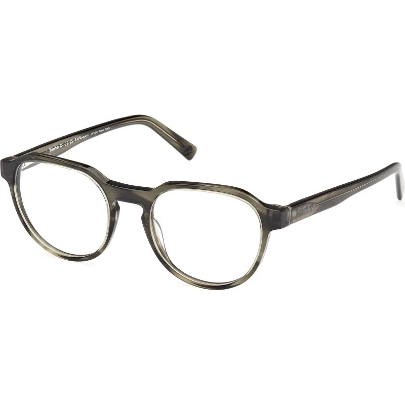 Timberland TB50032 096 Montature da Vista Rotonda Verde Uomo