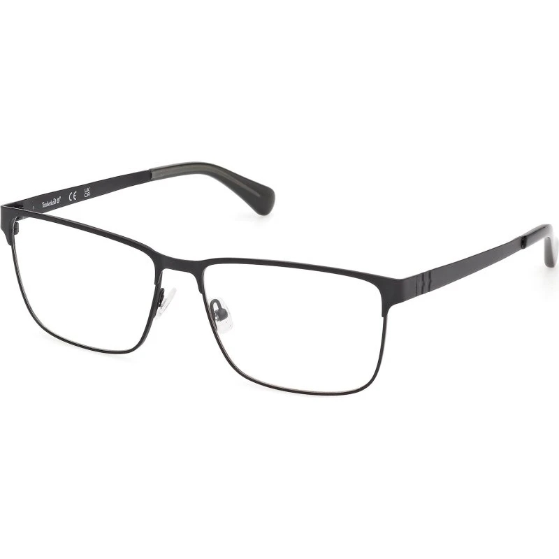 Timberland TB50036 002 Occhiali da Vista Uomo in Metallo Nero