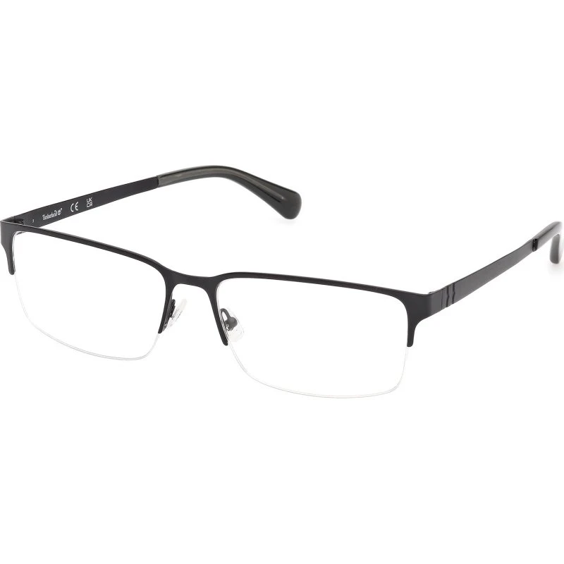 Timberland TB50037 002 Montatura da Vista Metallo Nero Squadrata