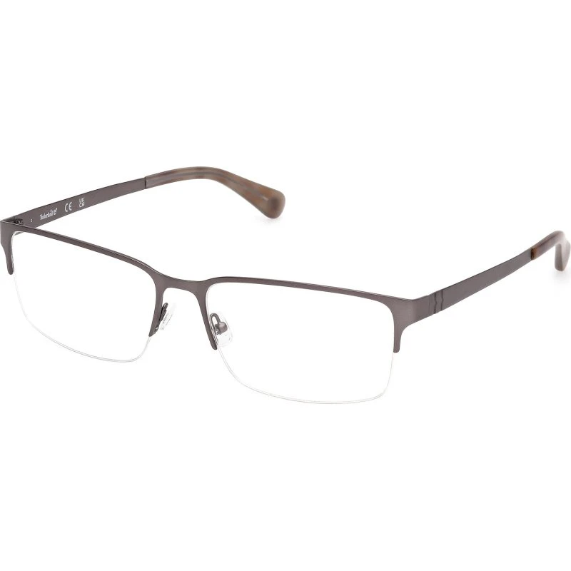 Timberland TB50037 007 Montatura da Vista Metallo Grigio Squadrata