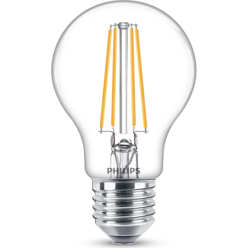 Philips Lampadina LED Filamento E27 7W 2700K 2 Pz