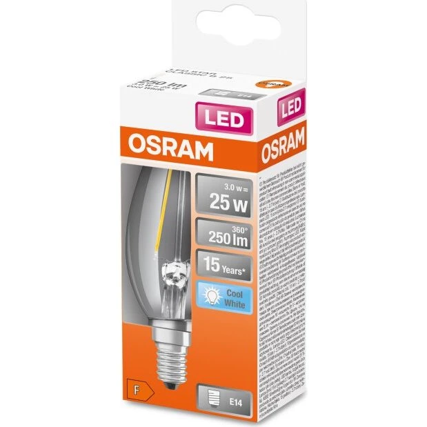 Osram STAR Classic B LED Candela 2,5W 4000K E14