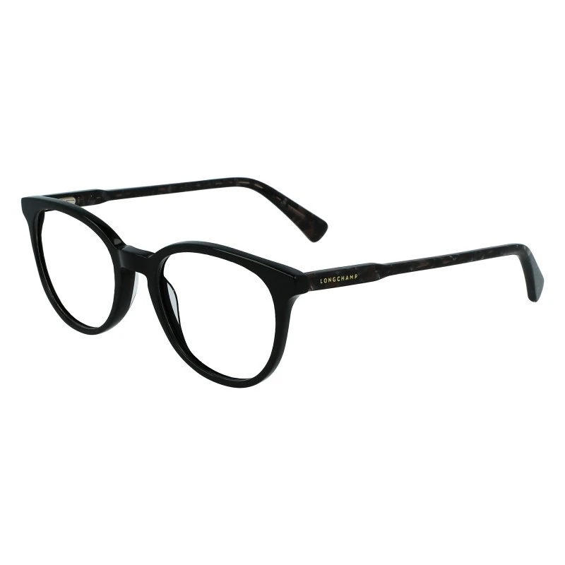 Longchamp LO2608 002 Montature da Vista Squadrate in Acetato Nero