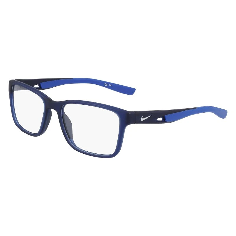 Nike 7014 Montature da Vista Bio-iniettato Blu Squadrata
