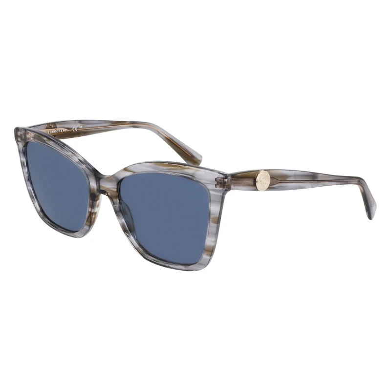 Longchamp LO742S 036 Occhiali da Sole Cat Eye Grigio Multicolore