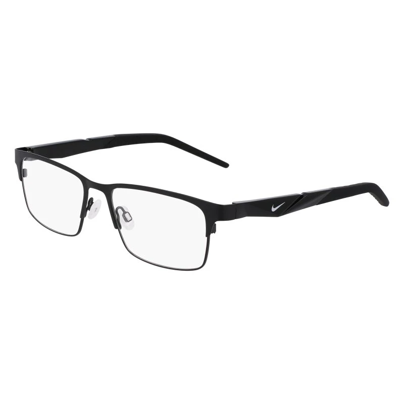 Nike 8154 001 Montature da Vista Metallo Nero Squadrata