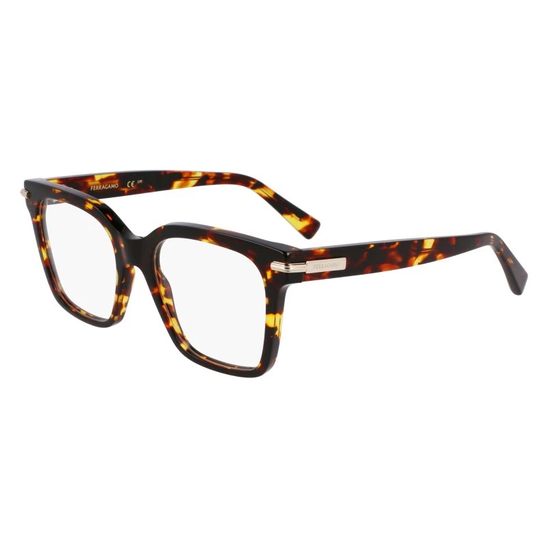 Ferragamo SF3009 242 Montatura da Vista Acetato Havana Quadrata