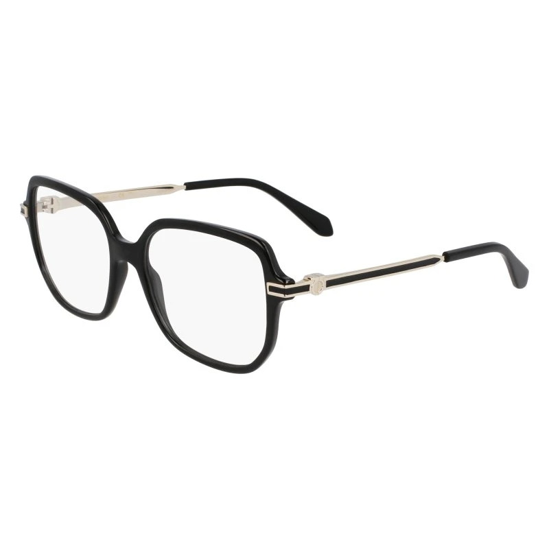 Ferragamo SF3012 001 Montatura da Vista Quadrata in Acetato Nero