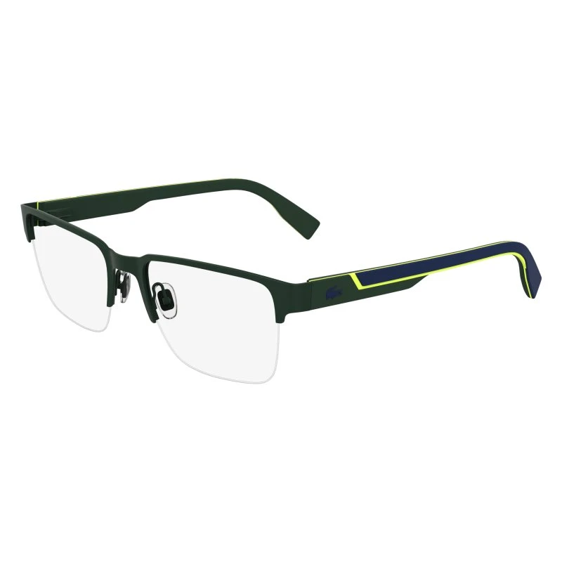 Lacoste L2305 301 Montature da Vista Metallo Verde Squadrata