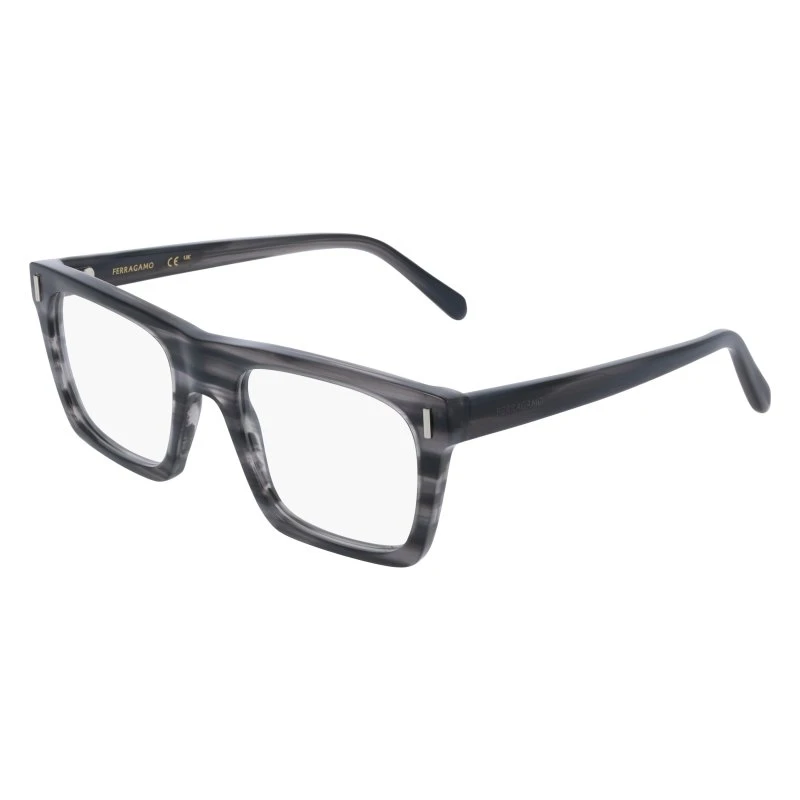 Ferragamo SF3029 014 Montatura Occhiali da Vista Uomo Grigia