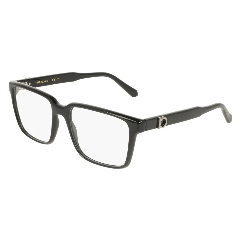 Ferragamo SF3028E 001 Montatura da Vista Quadrata Nero Uomo
