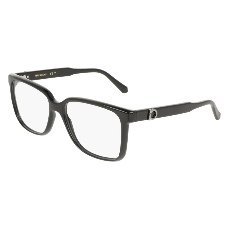 Ferragamo SF3043E 001 Montatura da Vista Quadrata Nero Uomo
