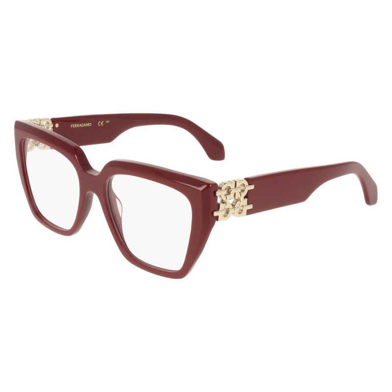Ferragamo SF3041E 606 Occhiali da Vista Donna in Acetato Bordeaux