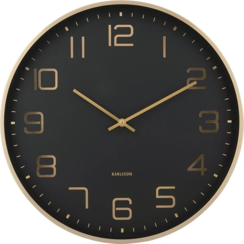 Karlsson Elegance Glow Orologio da parete 40 cm Oro