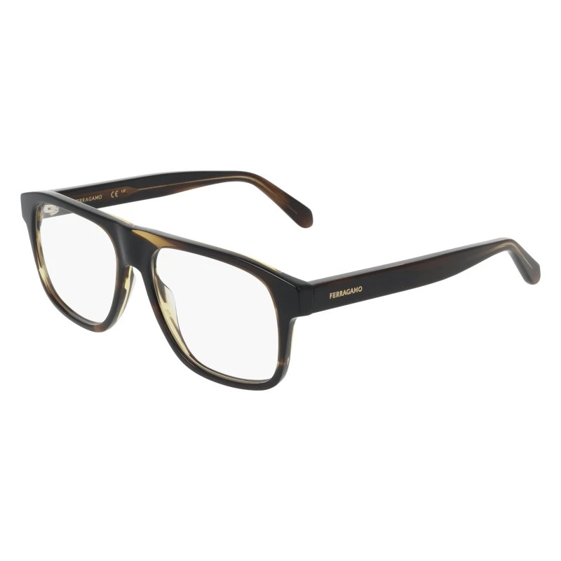 Ferragamo SF3063 323 Occhiali da Vista Uomo in Acetato Verde